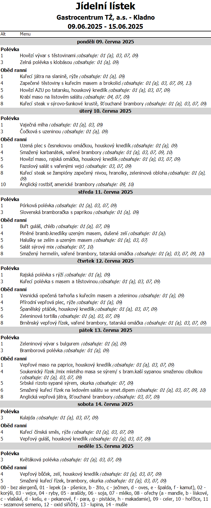 Týdenní menu 24